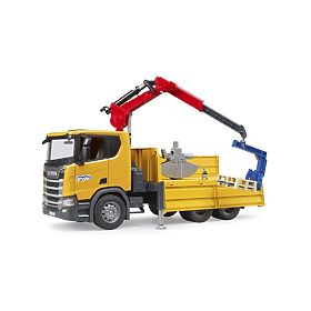 Bruder LKW Scania mit Kranarm