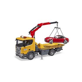 Bruder Scania Super 560R Abschleppwagen mit Auto, Bruder