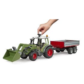 Bruder Traktor Fendt Vario 211 mit Frontlader und Kippanhänger
