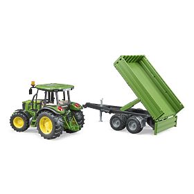 Bruder Traktor John Deere mit Anhänger