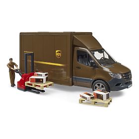Bruder UPS MB Sprinter Lieferwagen mit Figur und Zubehör