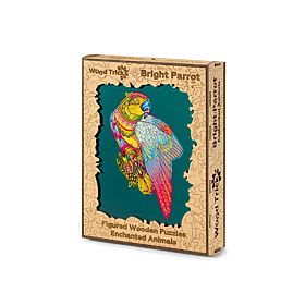 Buntes Holzpuzzle - Papagei, Wood Trick