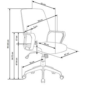 Bürostuhl Spin - beige - weiß
