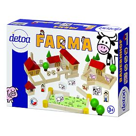 Detoa Holzbausatz Bauernhof 100 Teile