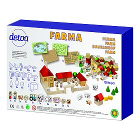 Detoa Holzbausatz Bauernhof 100 Teile