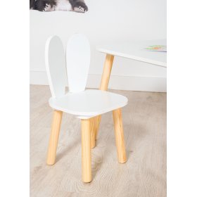 Kindersitzgruppe Ourbaby - Kindertisch und Stühle mit Hasenohren