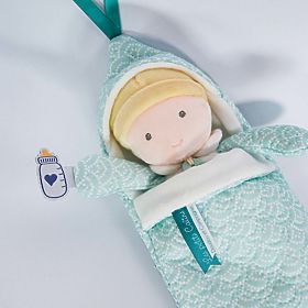 Doudou Jolijou Baby in Wickeldecke 20 cm, Doudou Jolijou Paris