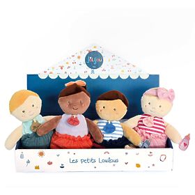 Doudou Jolijou Puppe 18 cm grün, Doudou Jolijou Paris
