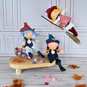 Doudou Jolijou Stoffpuppen Hexe 24 cm, Doudou Jolijou Paris