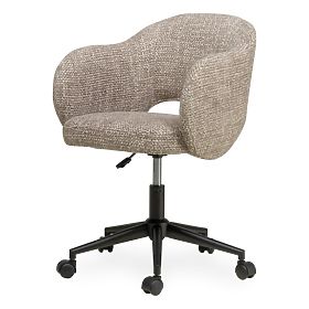 Drehstuhl Garen, beige-grau/schwarze Beine