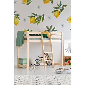 Kinderbett Hochbett Tower - Leiter in der Mitte