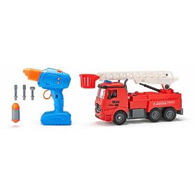 Feuerwehrauto mit Batterien, zum Schrauben