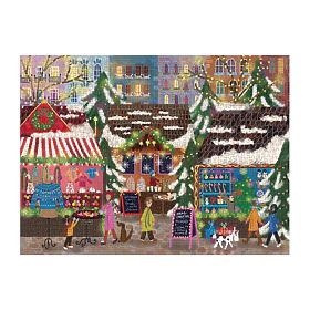 Galison Folienpuzzle Joy Laforme Weihnachtsmärkte 1000 Teile