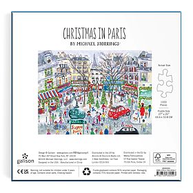 Galison Folienpuzzle Michael Storrings Weihnachts-Paris 1000 Teile