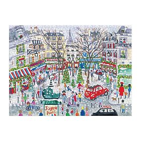 Galison Folienpuzzle Michael Storrings Weihnachts-Paris 1000 Teile