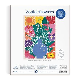 Galison Puzzle Blumen des Tierkreises 1000 Teile, Galison