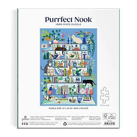 Galison Puzzle Katzenbibliothek 1000 Teile, Galison