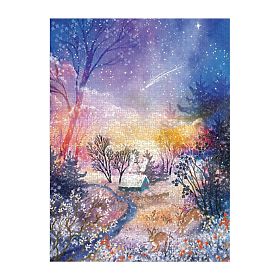Galison Puzzle Magische verschneite Landschaft 1000 Teile