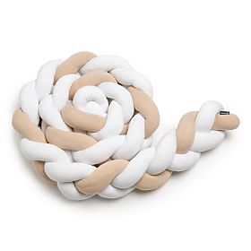 Geflochtener Bettschlange - Weiß und Beige