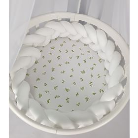 Geflochtenes Geländer 240 cm - weiß