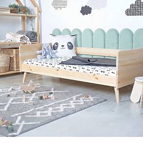 Gepolstertes Paneel Bogenform – Mint - S
