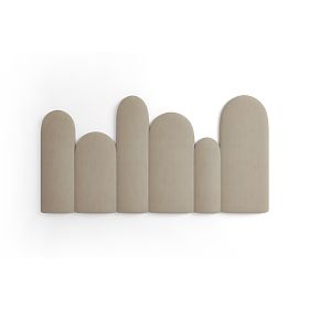 Gepolsterte Paneele Trinity Zaun – hellbeige