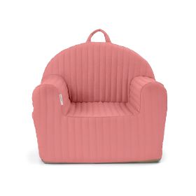 Gestreifter, gesteppter Sessel - rosa, AlberoMio