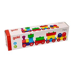 GOKI bunter Zug Peru Waggons mit Magneten