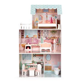 Großes Puppenhaus mit Möbelset ECOTOYS