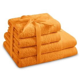 Handtuch AMARI - AMELIAHOME Farbe Orange klassischer Stil 2*70x140+2*50x100 AmeliaHome