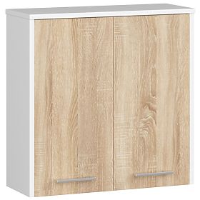 HÄNGESCHRANK BREITE 60 cm FIN 2D WEISS / SONOMA