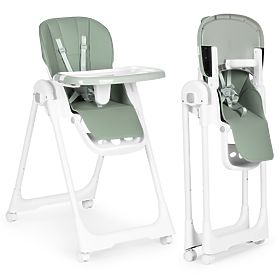 Hochstuhl mit verstellbarer Höhe, Kunstleder, Gurte, doppelte Ablage ECOTOYS, EcoToys