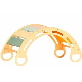 Holz-Montessori-Schaukel - natur mit bunten Sprossen, Ourbaby®