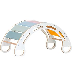 Holz-Montessori-Schaukel - weiß mit bunten Sprossen, Ourbaby®