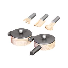 Holzküche Amelia mit Zubehör, Bino