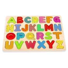 Holzpuzzle-Alphabet - Großbuchstaben