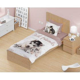 Kinderbettwäsche 140x200 cm + 70x90 cm Beste Freunde, Faro