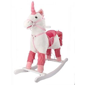 Interaktives Schaukelpferd weißer Einhorn