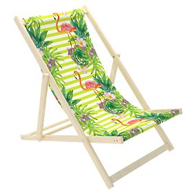 Kinderstrandkorb Flamingos und tropische Blumen, Chill Outdoor