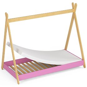 Kinderbett 160x80 GEM mit Matratze rosa