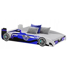 Kinderbett FORMULA blau 160 x 80 cm