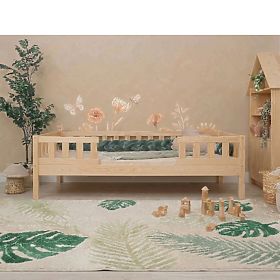 Kinderbett Ourbaby Meadow plus 2 Geländer - natur, Ourbaby®
