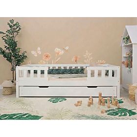 Kinderbett Ourbaby Meadow plus 2 Geländer - weiß, Ourbaby®