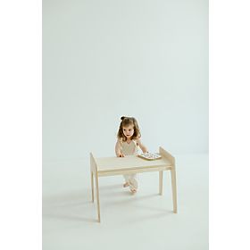 Kinderholztisch mit Stuhl S/M - natur