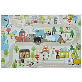 Kinderteppich - Fröhliche Stadt