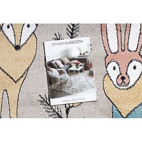Kinderteppich FUN Forester, Tiere, Wald beige, F.H.Kabis
