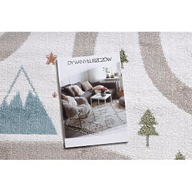 Kinderteppich FUN Polar, Straßen, Wald, Creme, F.H.Kabis