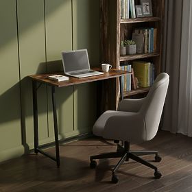 Klappbarer Computertisch 80x45 cm Laptop-Tisch Loft Antik Nussbaum ModernHome