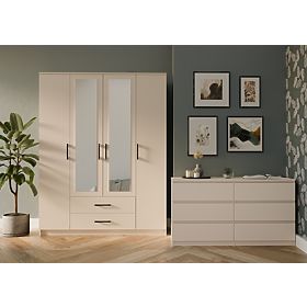 Kleiderschrank Romana 160 X 205 SPIEGEL KASCHMIR BEIGE