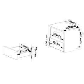 KOMMODE CL1 PK GRAPHITGRAU / EICHE ARTISAN